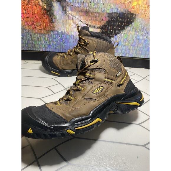 Keen Portland Oregon Brown Waterproof Hiking Men Boot Size 10.5 D - Picture 9 of 12